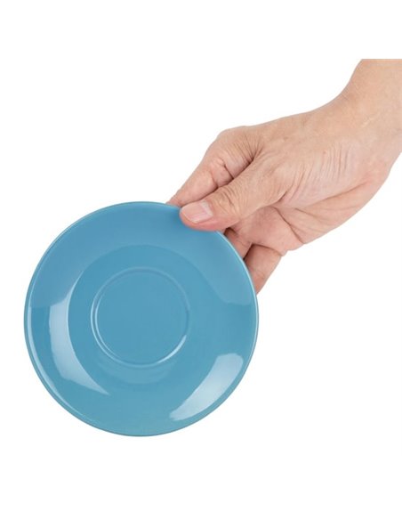 Olympia Cafe Blue Saucer (Fits FF994) - 135mm 5 3/10" (Box 12)