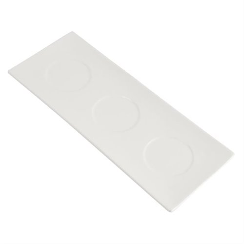 Olympia Lumina Fine China Platters 305x 120mm (Pack of 6)