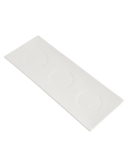 Olympia Lumina Fine China Platters 305x 120mm (Pack of 6)