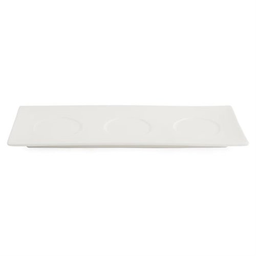 Olympia Lumina Fine China Platters 305x 120mm (Pack of 6)