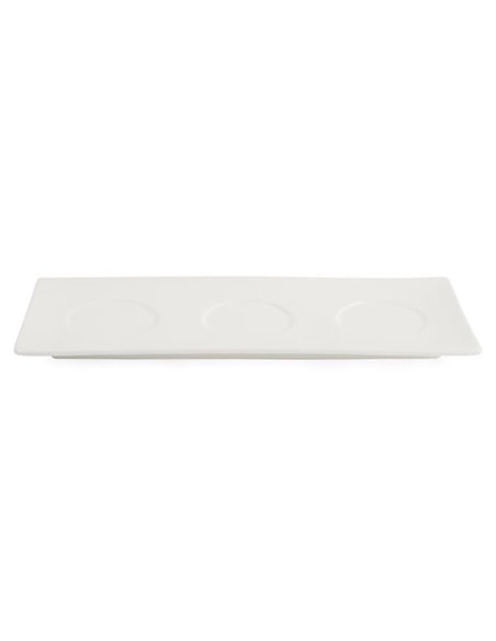 Olympia Lumina Fine China Platters 305x 120mm (Pack of 6)