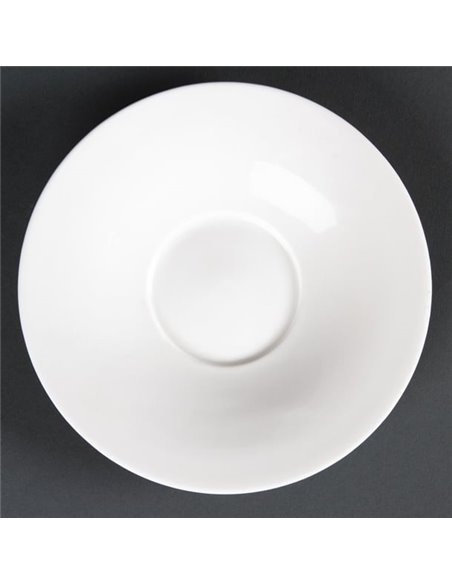Olympia Lumina Fine China Saucers 140mm (Pack of 12)