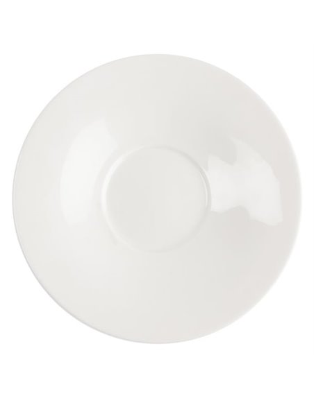 Olympia Lumina Fine China Saucers 140mm (Pack of 12)