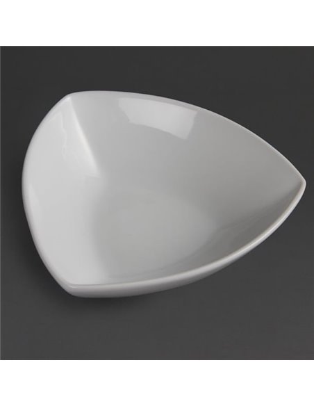 Olympia Whiteware Rounded Triangular Bowls 155mm (Pack of 6)