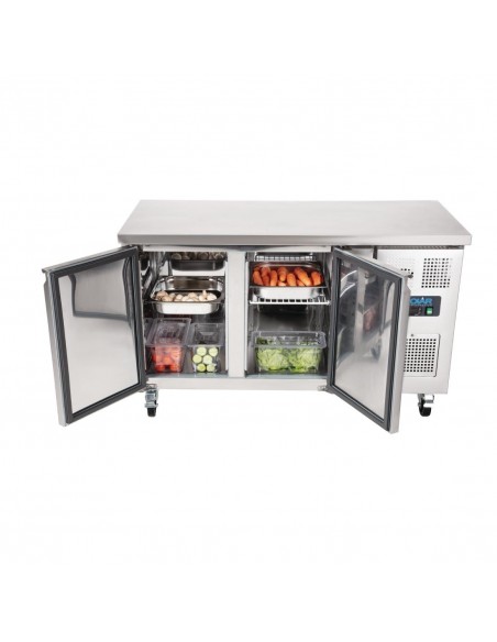 Polar G377 2 Door Counter Fridge 228Ltr