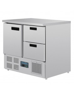 Polar G-Series U637 240 Ltr 1 Door & 2 Drawer Stainless Steel Refrigerated Prep Counter - FREE 24hr Delivery & Unpack 2