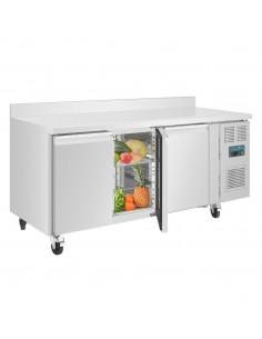 Polar Counter 3 Door Freezer with Upstand 417 Ltr DL917