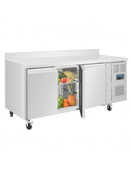 Polar Counter 3 Door Freezer with Upstand 417 Ltr DL917