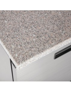 Polar Double Door Refrigerated Counter with Marble Work Top 240Ltr 2