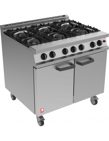 Falcon 6 Burner Dominator Plus Range G3101 Natural Gas with Castors