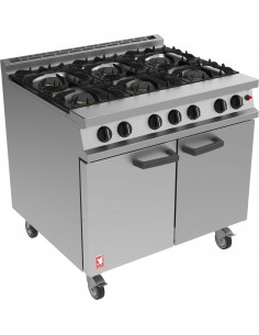 Falcon 6 Burner Dominator Plus Range G3101 Propane Gas with Castors