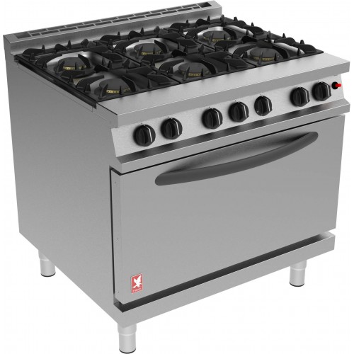 Falcon Dominator Plus 6 Burner Range G3101D Natural Gas with Feet