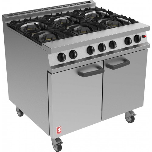 Falcon 6 Burner Dominator Plus Range G3101 Propane Gas with Castors