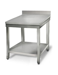 Professional Work table Stainless steel Bottom shelf Upstand 700x700x900mm | Stalwart DA-THATS77A