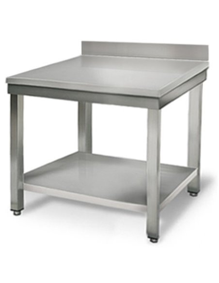 Professional Work table Stainless steel Bottom shelf Upstand 800x700x900mm | Stalwart DA-THATS87A