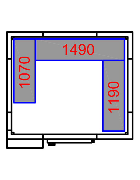 Freezer room with Freezing unit 1800x2100x2010mm Volume 5.9m3 | Stalwart DA-FR1821201