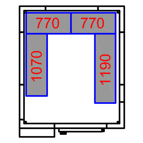Freezer room with Freezing unit 2100x1800x2010mm Volume 5.9m3 | Stalwart DA-FR2118201