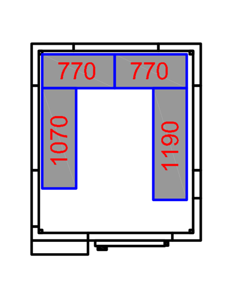 Freezer room with Freezing unit 2100x1800x2010mm Volume 5.9m3 | Stalwart DA-FR2118201