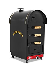 Professional Potato Oven Gas 36-45 potatoes/hour 3 drawers | Stalwart DA-KFG030