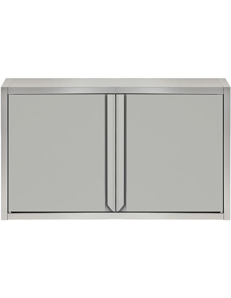 Wall cabinet 2 hinged doors Stainless steel Width 800mm Depth 400mm | Stalwart DA-THWSR84