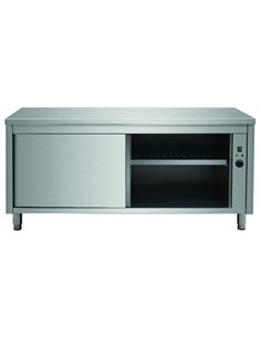 Professional Heated Cupboard Stainless steel Sliding doors Width 1800mm Depth 600mm | Stalwart DA-THWSR186