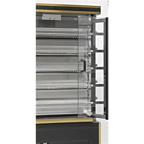 Commercial Chicken Rotisserie Oven with Neutral Cabinet Electric 5 Spit 30 Chickens | Stalwart DA-PLS5EE