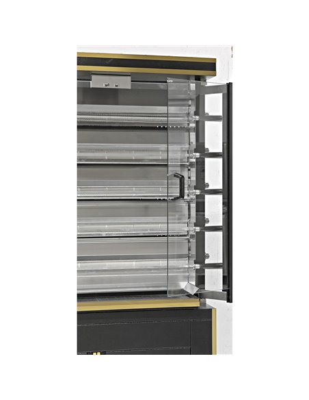 Commercial Chicken Rotisserie Oven with Neutral Cabinet Electric 5 Spit 30 Chickens | Stalwart DA-PLS5EE