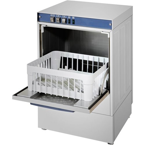 Glasswasher 480 Pint Glasses/Hour 400mm Basket Rinse Aid Pump Gravity Drain 13A | Stalwart DA-GWASH40