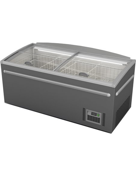 Island Showcase Freezer 1850x850x795mm 372 Litre| Stalwart DA-ZCDE185SS2