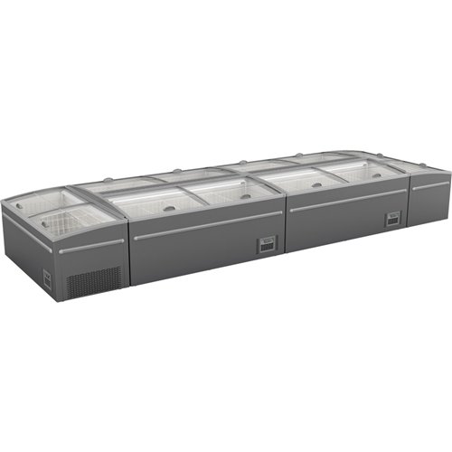 Island Showcase Freezer 1850x850x795mm 372 Litre| Stalwart DA-ZCDE185SS2