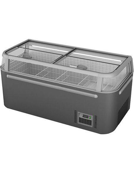 Island Showcase Freezer 1850x850x870mm 394 Litre| Stalwart DA-ZCDE185SS4