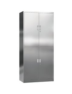 Commercial Stainless Steel Cabinet 4 Doors 900x400x1800mm | Stalwart DA-MYSLC05