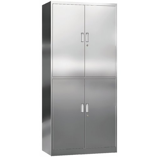 Commercial Stainless Steel Cabinet 4 Doors 900x400x1800mm | Stalwart DA-MYSLC05