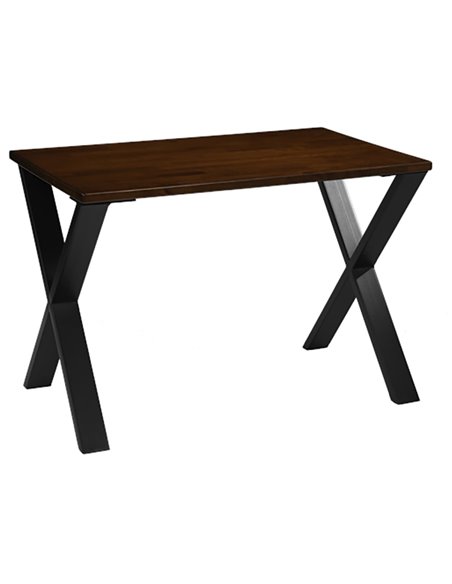 Black Industrial Style Cross  Table legs Black 2pcs | Stalwart DA-GSTB021