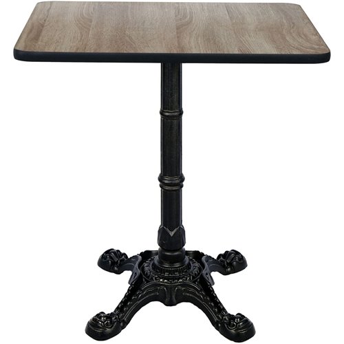 Black Decorative Table base 22x22'' Standard height Powder Coated Black | Stalwart DA-GS60228