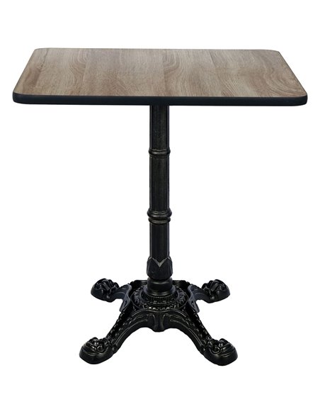 Black Decorative Table base 22x22'' Standard height Powder Coated Black | Stalwart DA-GS60228
