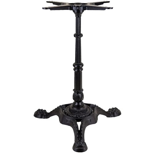 Black Decorative Table base 22x22'' Standard height Powder Coated Black | Stalwart DA-GS60229