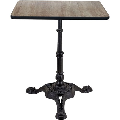 Black Decorative Table base 22x22'' Standard height Powder Coated Black | Stalwart DA-GS60229