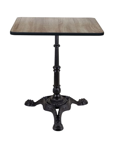 Black Decorative Table base 22x22'' Standard height Powder Coated Black | Stalwart DA-GS60229