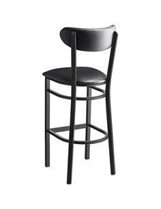 Black Barstool with Vinyl Backrest &amp Seat | Stalwart DA-GS6V6B 2