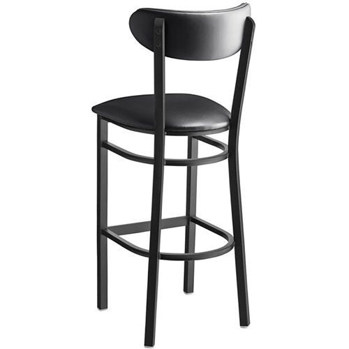 Black Barstool with Vinyl Backrest &amp Seat | Stalwart DA-GS6V6B