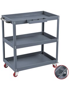 3 Tier Trolley Cart 750x355x730mm Steel | Stalwart DA-TC3