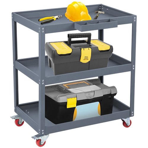 3 Tier Trolley Cart 750x355x730mm Steel | Stalwart DA-TC3
