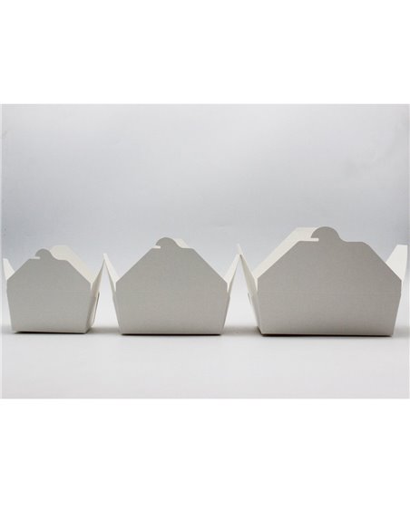 300pcs White Lunch Box 2000ml PE | Stalwart DA-WPLB2000