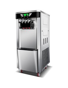 Three Flavour Soft Serve Ice Cream &amp Frozen Yoghurt Machine with Air Pump Function 18-20L/H | Stalwart DA-BJH219CE