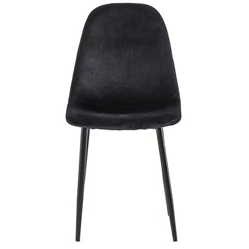 Velvet Dining Chair Black | Stalwart DA-WW088