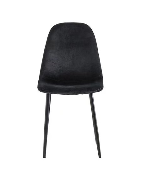 Velvet Dining Chair Black | Stalwart DA-WW088