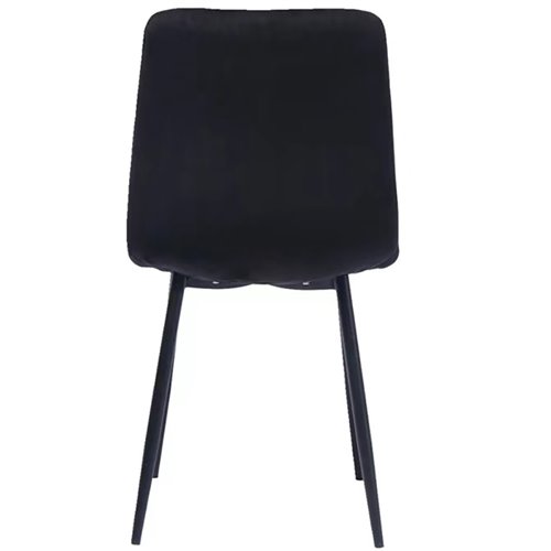 Velvet Dining Chair Black | Stalwart DA-WW101