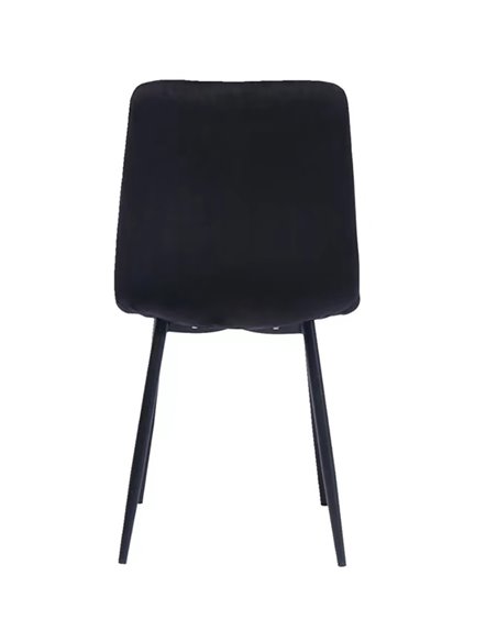 Velvet Dining Chair Black | Stalwart DA-WW101