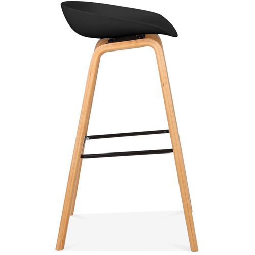 High Barstool Black &amp Wood | Stalwart DA-WW119